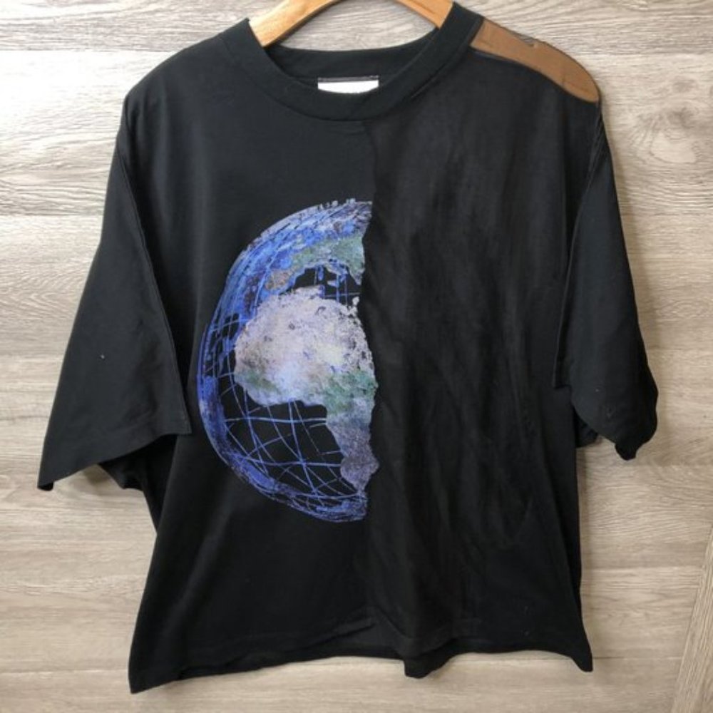 Taakk Large BLK Earth Mesh Layered Oversized Shirt